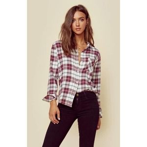 Rails Milo Plaid Button Down Flannel Shirt Large
